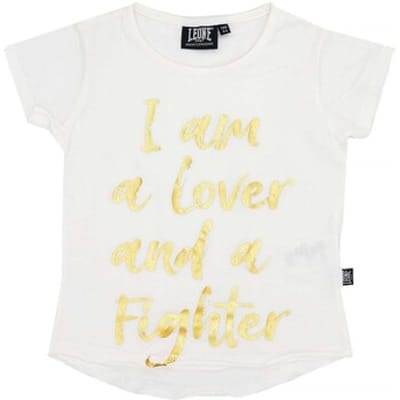 T-shirt Leone 1947 Girl T-Shirt Short Sleeves Chic Gold