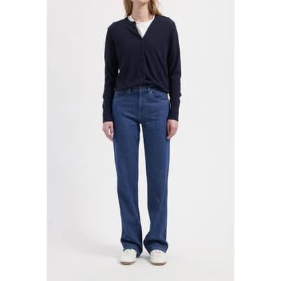 Mud Jeans Jamie Mid Loose Flow Stone Indigo Größe: W25L30 | Straight Jeans Outlet | Damen | Blau