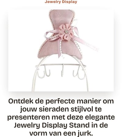 Dailygoods- Sieradenhouder Gloednieuw - Sieraden Display - Armband Houder - Ringenhouder - Sieradenboom - Hoogwaardige Materialen - Duurzaam - Sieradenrek