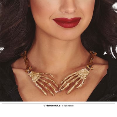 Fiestas Guirca - Ketting skelet armen - Halloween - Halloween accessoires - Halloween verkleden