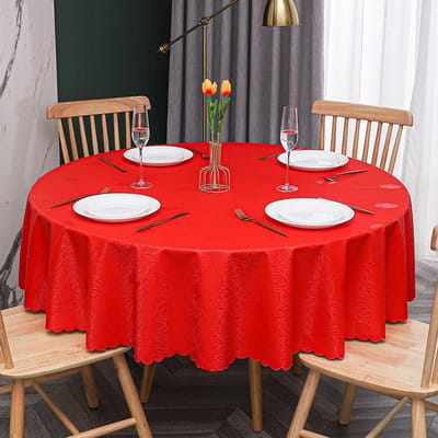Nieuw Modern Banket Hotel Rond Tafelkleed Meerkleurig Bedrukt Tafelzeil Waterdicht Oliebestendig Wasbare Tafelhoes 120cm round 1pcs