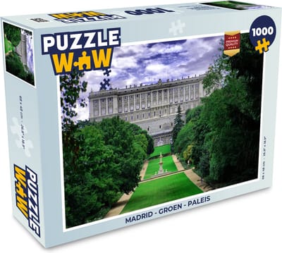 Puzzel Madrid - Groen - Paleis - Legpuzzel - Puzzel 1000 stukjes volwassenen
