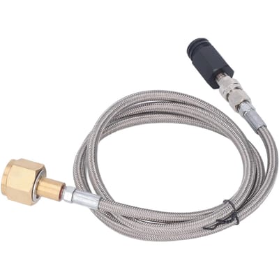 Soda Navuladapter CO2 Cilinder Patroon Vul Tank Connector met 60in Slang CGA320 Roestvrijstalen Slang