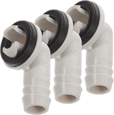 Luchtafvoer Slang Aansluiting voor Airconditioner - 3 Stuks - Geschikt voor Raamunit en Condenswaterafvoer met Hoekverbinding