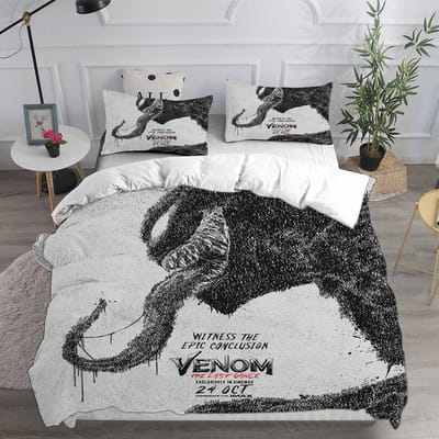 Venom The Last Dance Beddengoedsets Zachte Dekbedovertrek Bedsprei Dekbedovertrek Kussensloop 2-3 Delige Sets Kinderen Volwassen Maat EU Super king260x220