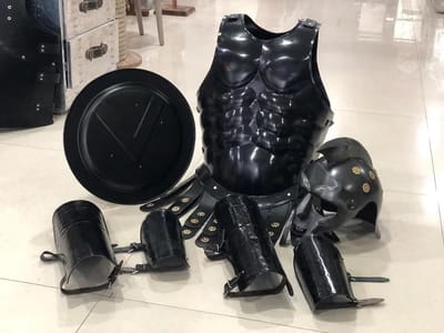 Middeleeuws Krijger Pantser - Volledig Pantser Set - Cosplay Evenementen - Volledig Stalen Constructie - Volwassen Maat - Zilver