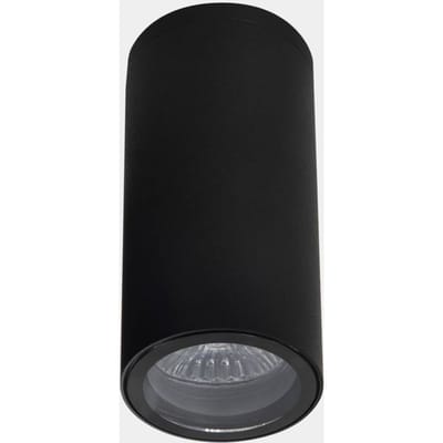 LEDS-C4 Eko buiten plafondlamp, zwart, Ø 6 cm, aluminium