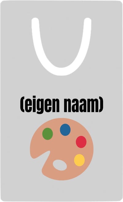 Hacebo® - Verf palet metalen boekenlegger- Kunst - schilders - mensen die houden van schilderen - verjaardagscadeau - verjaardag - cadeau - kado - geschenk - gift Bladwijzer boekenleggers - 7.6 cm x 5cm