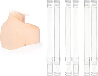 3 Paar Transparante Bh-Haakjes, Verstelbare en Antislip Bh-Haakjes, Onzichtbare Vervangende Straps voor Comfort en Ondersteuning