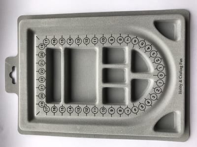 Hobby & Crafting Fun kralenbord klein - kralen sorteerbord 14x20 cm.