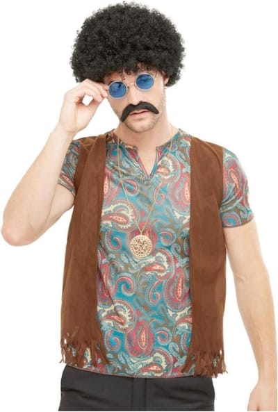 Smiffys - Hippie Kostuum Accessoire Set - Multicolours