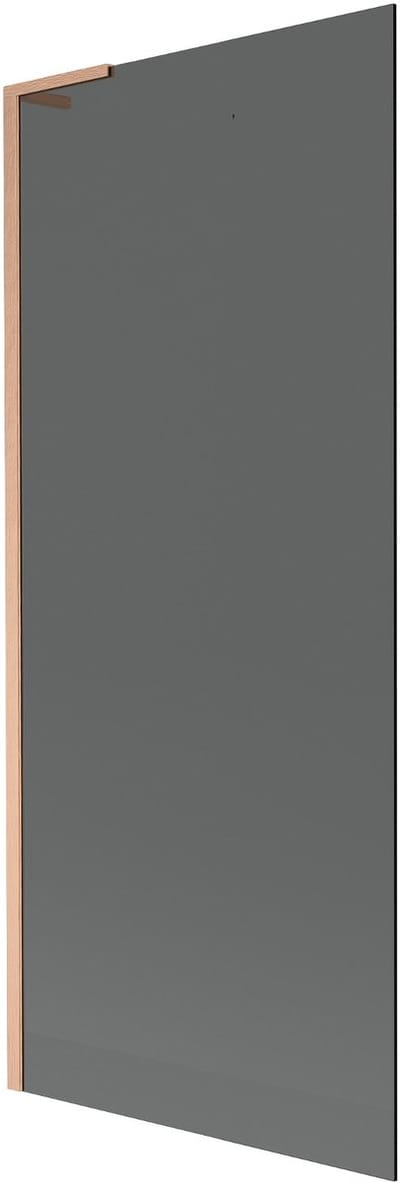Mexen Next L badwand 1-delig 80 x 150 , grafiet, geborsteld koper - 895-080-000-03-40-65