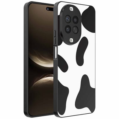 Geschikt voor Huawei Nova 14 Ultra Telefoonhoesje met Koeienvlekken Opdruk - TPU Backcover Case With Cow Patches Design - Smartphonica geschikt voor Huawei Nova 14 Ultra