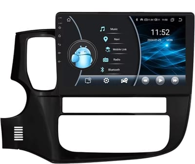 Autoradio met bluetooth - Carplay - Voor Mitsubishi Outlander 3 (2012-2018) - Geschikt voor Apple en Android - Stereo - Navigatie - Navigatiesysteem auto - 2GB 32GB