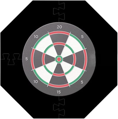 Dartbord Muurbeschermer - Dart Surround Protector - Muren Beschermen - Achthoekig Ontwerp - 71x104cm Omvang - Meerkleurig