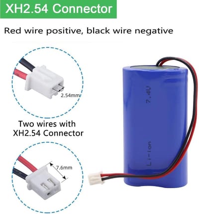 Oplaadbare Accu - Lithium Ion Batterij - Energie Voor Apparaten - Tot 1000 Laadcycli - 65x36x18 mm - Blauw