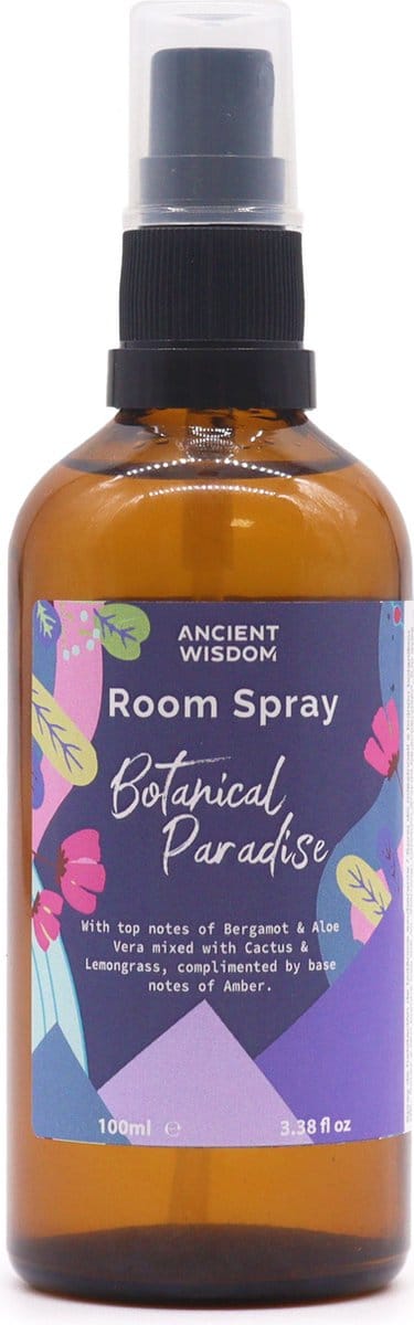 Roomspray - Kamerspray - Botanisch Paradijs - Bergamot - Aloe Vera - 100ml