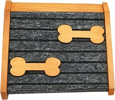 Hondenloopplank - Huisdier trap - Meubels bereiken - Antislip met vilt - 30x15x25cm - Natuurlijk hout