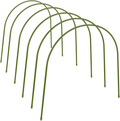 Kas Hoops - Tuin Tunnel - Planten Beschermen - Duurzaam Gecoat Staal - 6 Stuks 50cm - Groen