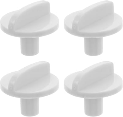 Vriezer Thermostaatknoppen - Temperatuurregelaar Knoppen - Koelkast Reparatie - Set van Vier - 3cm x 3cm x 2.5cm - Wit