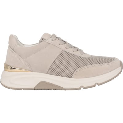 Gabor rollingsoft sensitive 66.897.33 - dames rollende wandelsneaker - Beige - maat 36 (EU) 3.5 (UK)