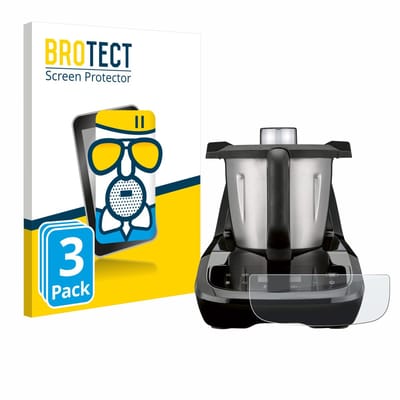 BROTECT - Screenprotector voor SilverCrest Monsieur Cuisine compact - Folie Beschermfolie Beschermglas matte 3 Stuks