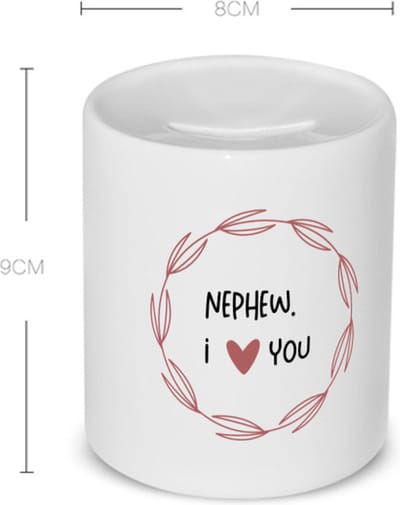 Akyol - nephew i love you Spaarpot - Neef - de liefste neef - verjaardagscadeau - verjaardag - cadeau - cadeautje voor neef - neef artikelen - kado - geschenk - gift - spaarpot