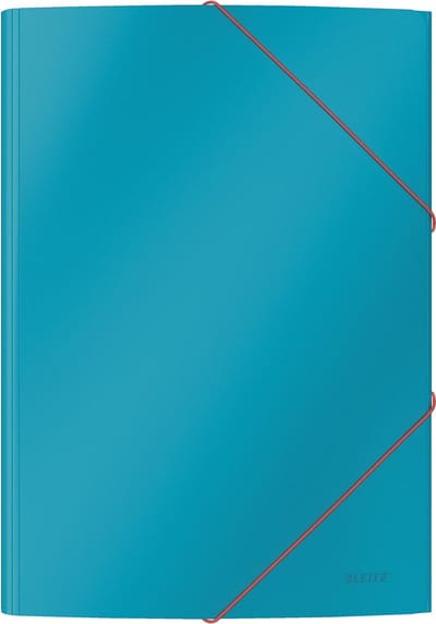 Elastomap Leitz Cosy A4 3-kleps blauw - 10 stuks