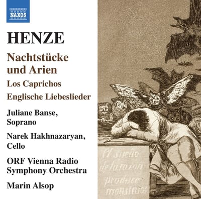Juliane Banse, Narek Hakhnazaryan, ORF Radio-Symphonieorchester Wien, Marin Alsop - Henze: Nachtstücke Und Arien | Los Caprichos | Englische Liebeslieder (CD)