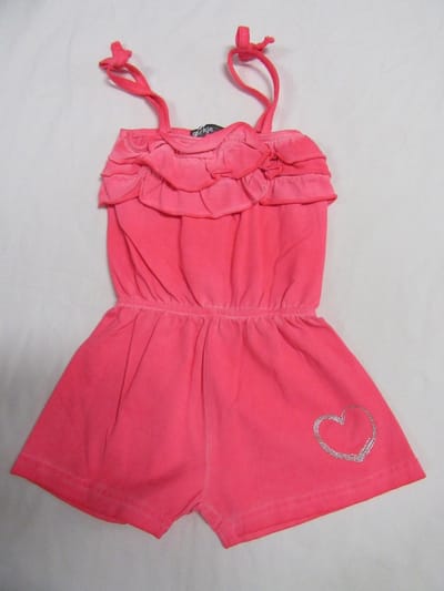 Dirkje - Jumpsuit - Kort - Fel rose  - 6 jaar 116