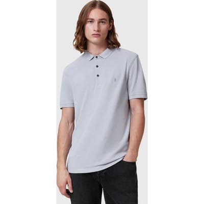 AllSaints Reform Ss Polo Willow Blue Taglia: S | Polo Outlet | Uomo | Blu