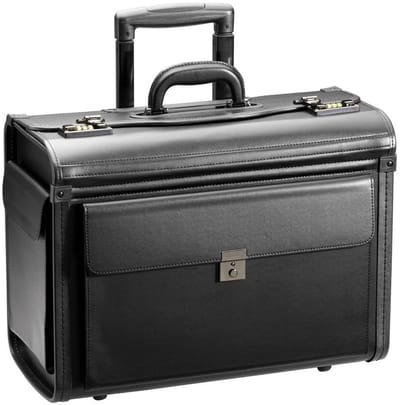 D & N Business Pilotenkoffer / Attachékoffer / Business Trolley 2879 - 18" - Zwart