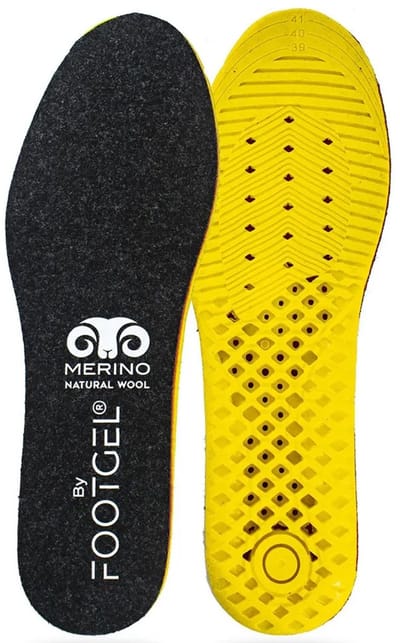 Footgel inlegzolen Outdoor Extreme Cold met Merino wol - Zwart