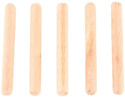 Houten Knutselstokken - Houten pluggen deuvels - Meubelverbindingen maken - Sterke veilige verbinding - 50 stuks M6*50 - Houtkleur