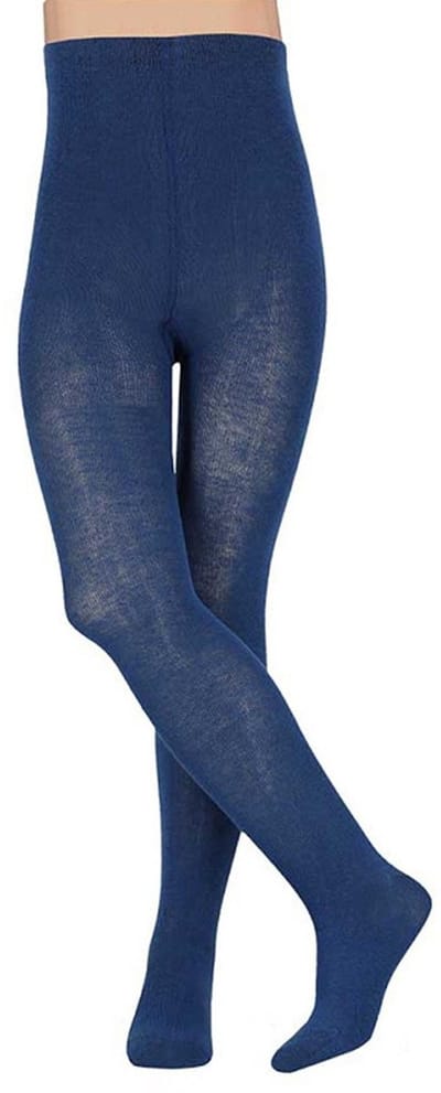 Carnaval verkleed panty voor kinderen - Maillot - kobalt blauw - katoen/polyester 104/110
