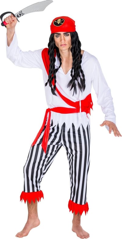 dressforfun - herenkostuum piraat kapitein eenogige Hendrik S - verkleedkleding kostuum halloween verkleden feestkleding carnavalskleding carnaval feestkledij partykleding - 300701