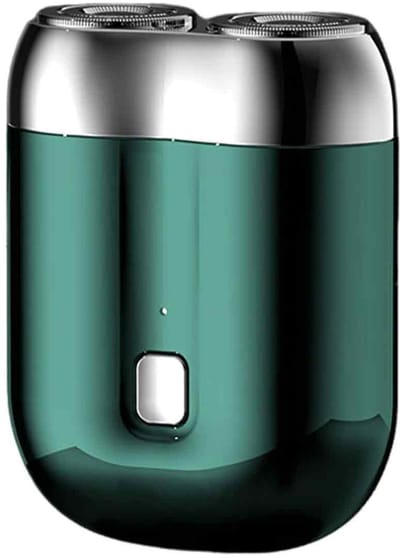 longziming -Mini Elektrisch Scheerapparaat voor Mannen – Draagbare Baardtrimmer met USB-C Opladen, IPX7 Waterdicht, Nat & Droog Scheren, Snelle Oplaadtijd, Compact Ontwerp voor Thuis, Auto & Reizen (Groen)
