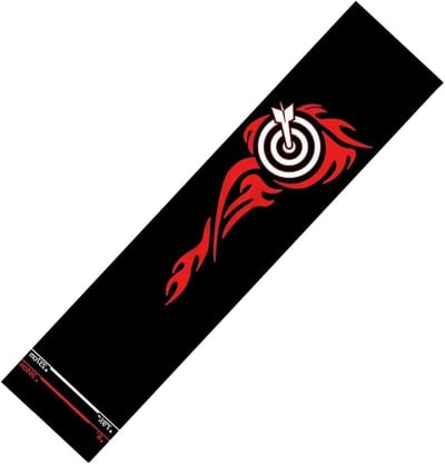 Dartmat - Vloerbeschermer - Spelplezier - Antislip onderlaag - 34x300cm - Rood