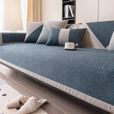 Katoenen Lijn Bankhoezen voor Woonkamer Antislip Vier Seizoenen Bankkussen Modern Eenvoudig Universele Banken Mat Handdoek Woondecoratie 1pc 30x50 pillowcase
