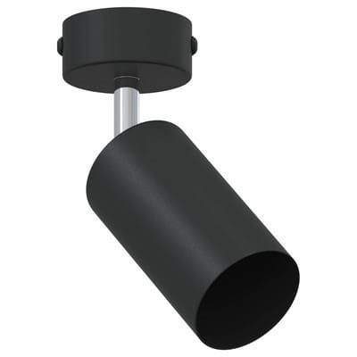 vidaXL Plafondspot met schijnwerpers Zwart 6 x 6 x 16 cm Metaal