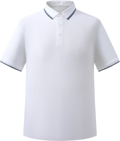 ALLTHEMEN Heren Drie Knoopsluiting Casual Polo - Elegant Retro - S