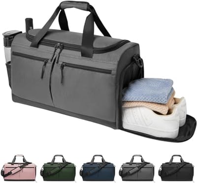 Sporttas met gescheiden compartimenten voor schoenen en natte kleding - Lichtgewicht Gymtas voor Sport en Reizen