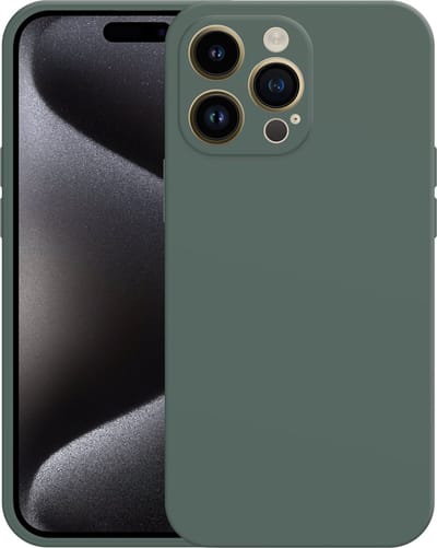 Just in Case hoesje geschikt voor iPhone 15 Pro Max Hoesje - Color Backcover - Groen
