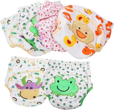 Baby Trainingsbroekjes - Luierbroekjes - Potty Training - Wasbaar en Zacht - 6 Stuks - Meerdere Kleuren