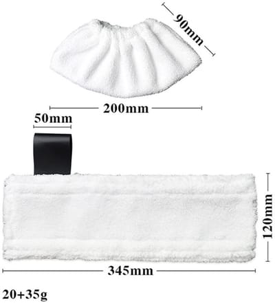 Dailygoods- Reinigingsdoek - 3 Stuks - Microvezel - Wasbaar/Herbruikbaar - Hoge Wateropname - Geschikt voor Kärcher EasyFix - Mopdoek