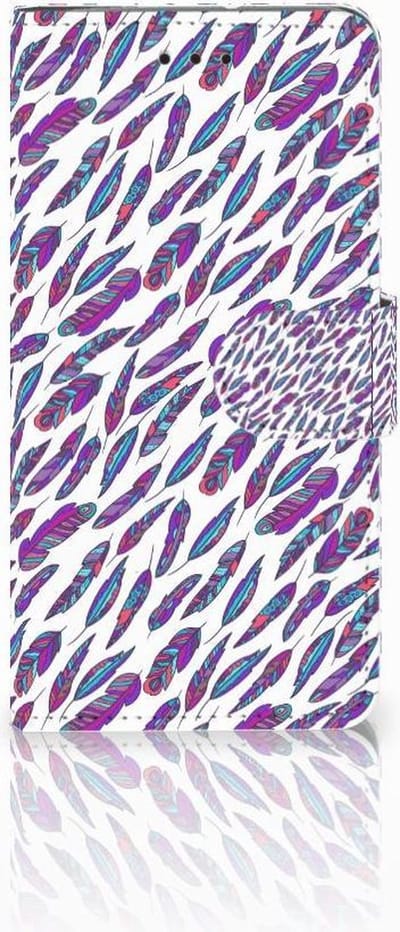Motorola Moto G7 Play Telefoon Hoesje Feathers Color