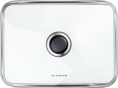 Scanpan. 35x26 cm glazen deksel voor braadslede