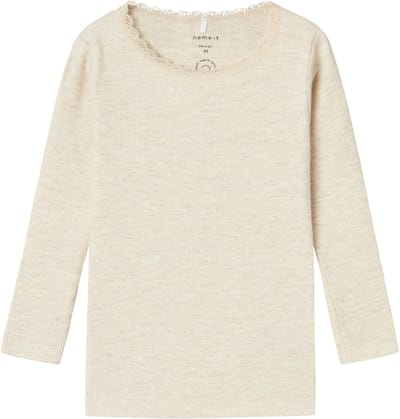 Name It T-shirt Nmfkab Ls Top Noos 13198042 Peyote Melange Dames Maat - 98