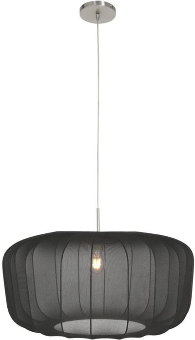 Hanglamp Sparkled Light Staal Metaal en Textiel Hoogteinstelbaar 3602ST + K4193SS - Trendy Binnen - Merknaam