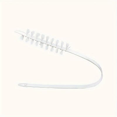 Brosse de nettoyage pour machine à laver de qualité commerciale avec long manche - Conception à portée profonde pour machines à laver et éviers, poils flexibles blanc